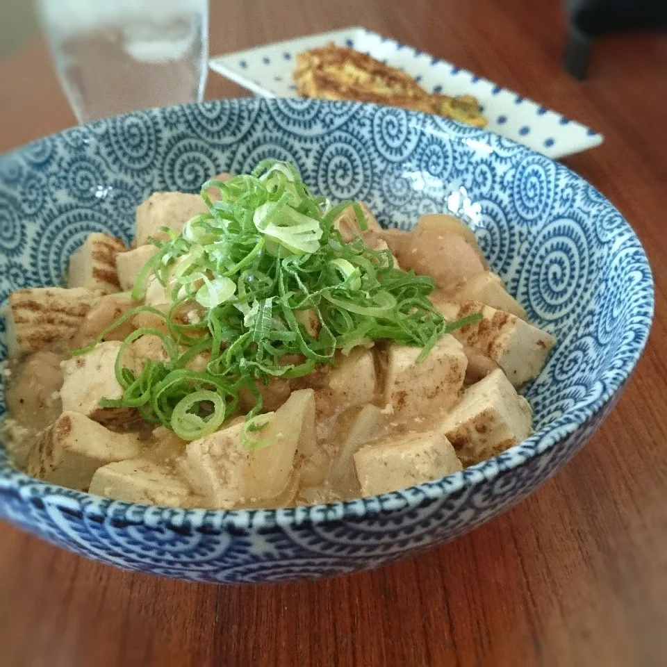 Snapdishの料理写真:鶏のあんかけ肉豆腐|まりおさん