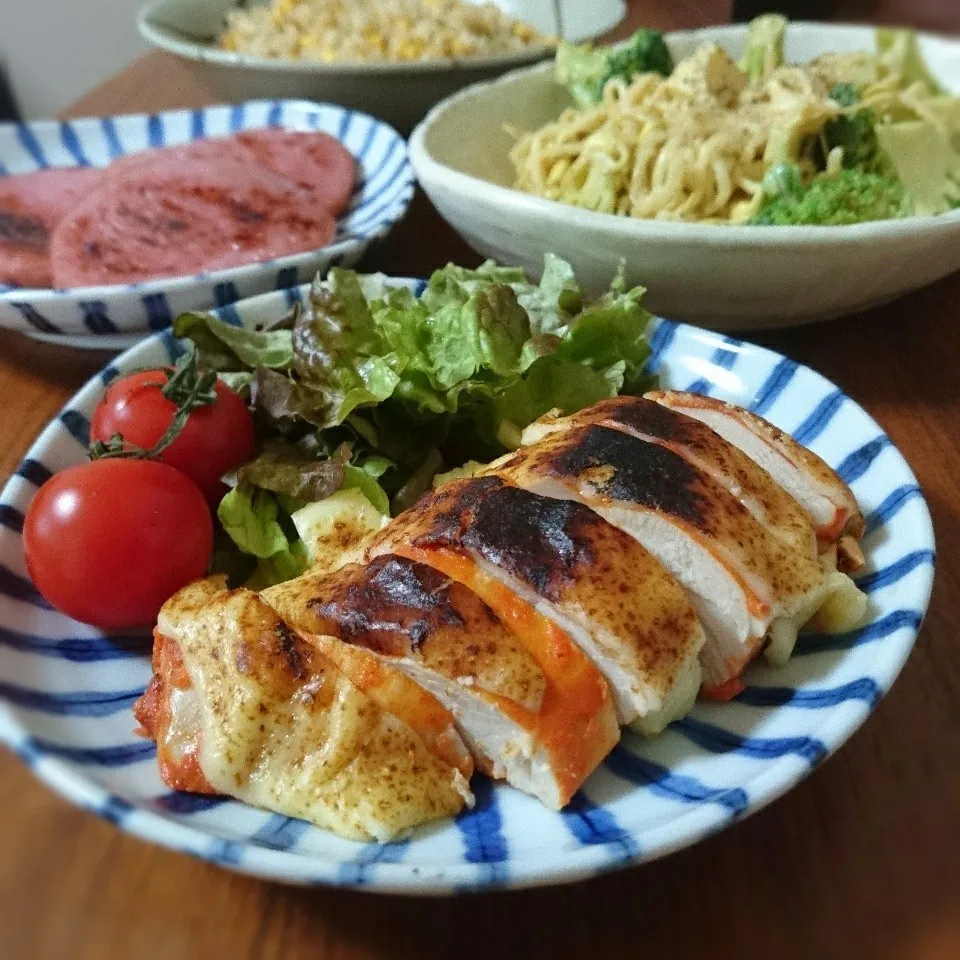 サラチキチーズ焼き|まりおさん