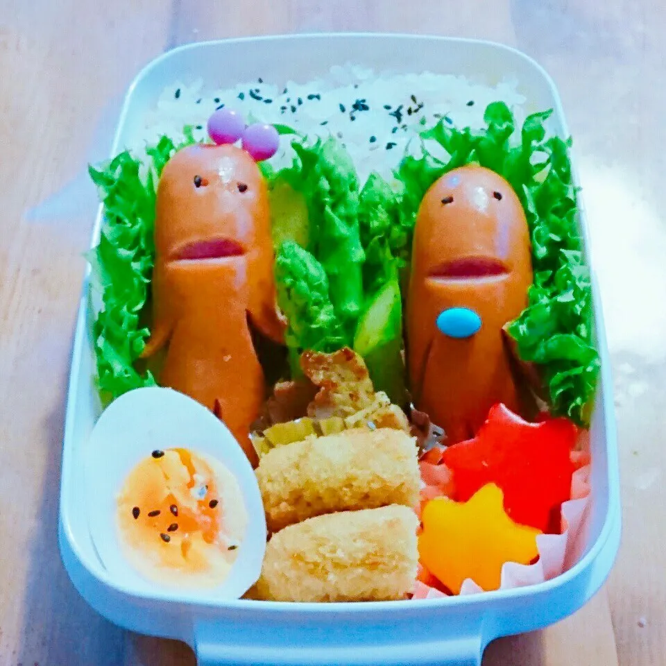 Snapdishの料理写真:7月7日 息子弁当|bobbinさん