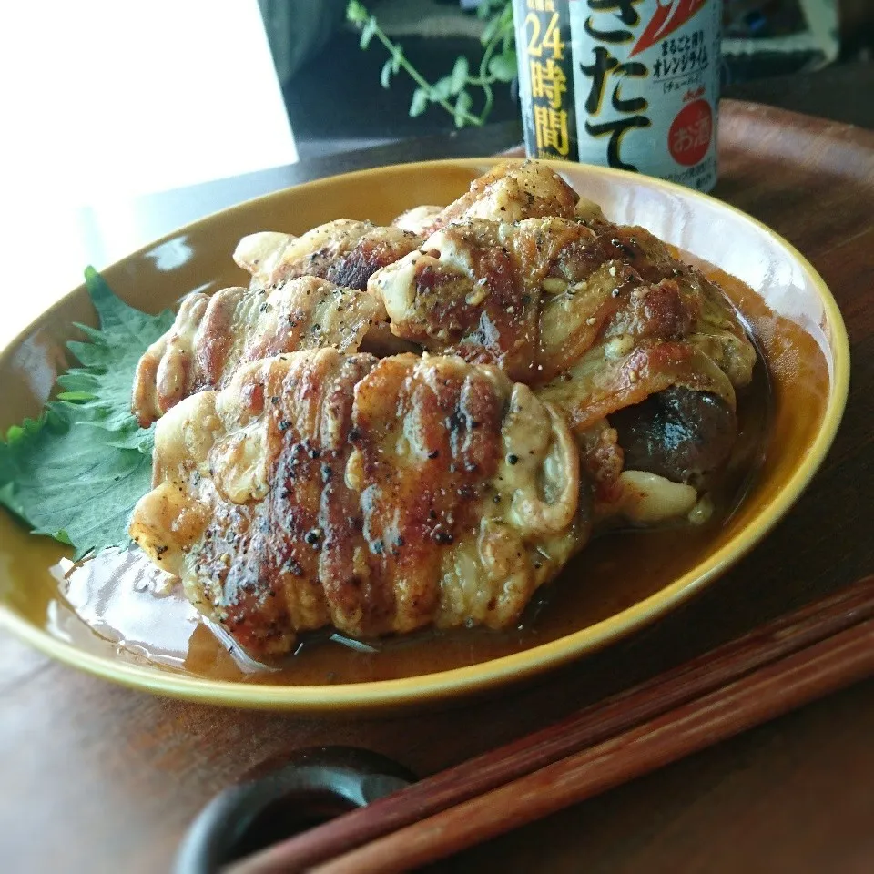 かおるチーズin肉巻き椎茸|まりおさん