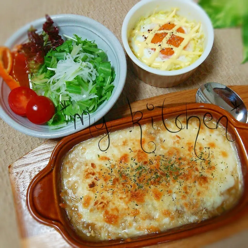 カレー、まだいっぱいあるので…今日は焼きカレーでどうでしょう|Kaorinboさん