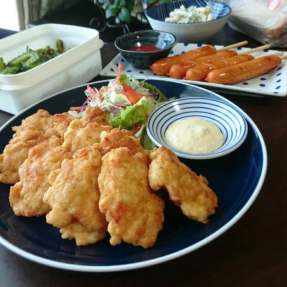 祝800♡鶏胸肉とエビのすり身揚げ|まりおさん