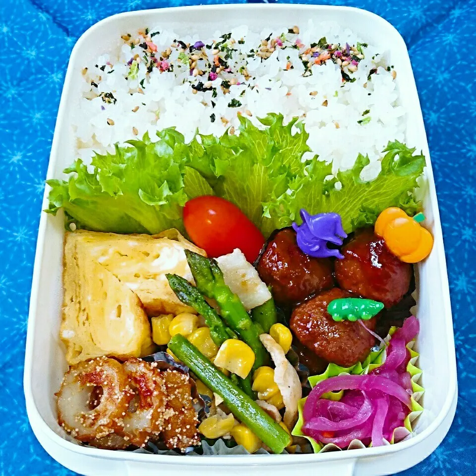 Snapdishの料理写真:10月3日 息子弁当|bobbinさん