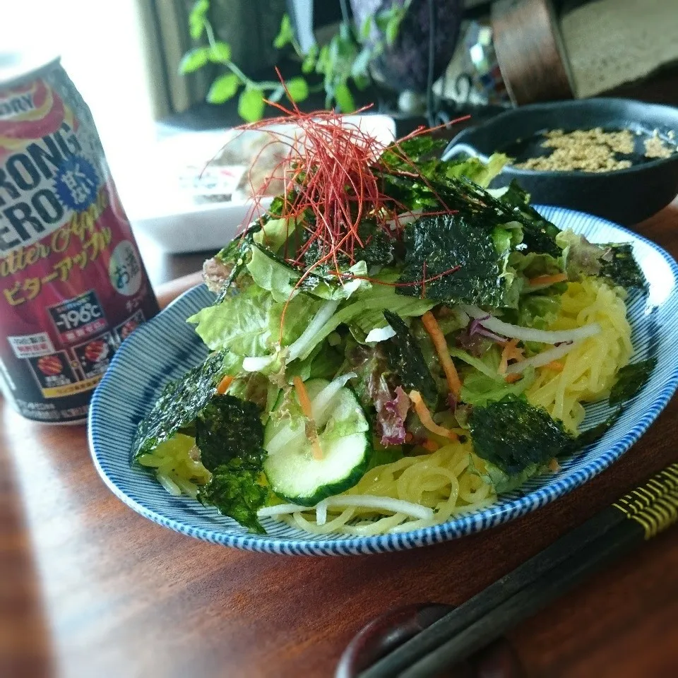 チョレギサラダこんにゃく麺|まりおさん