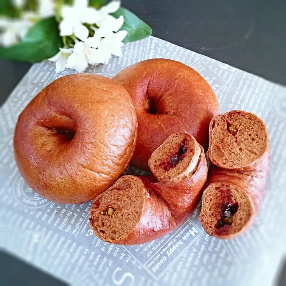 チョコとクルミの🍩ベーグル🍩|bobbinさん