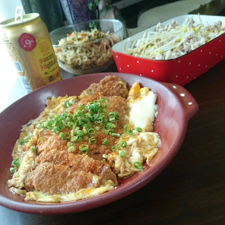 Snapdishの料理写真:チキンカツとじ|まりおさん