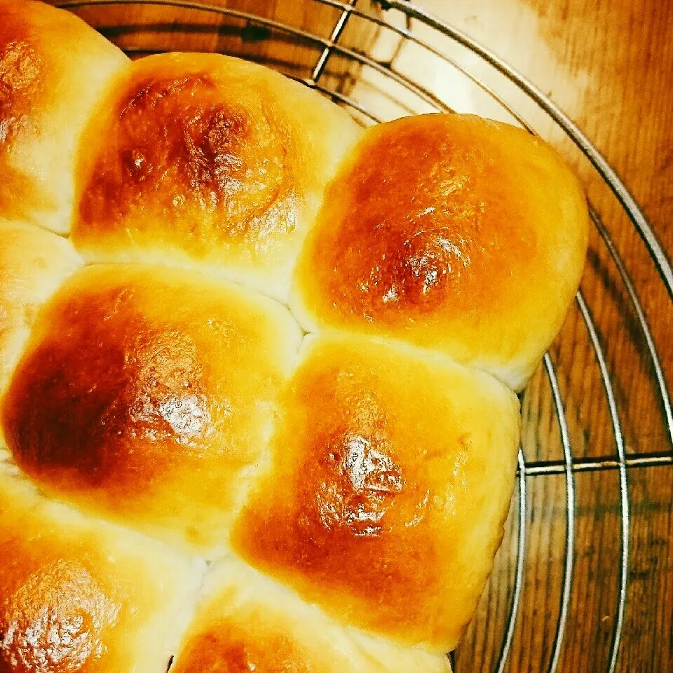 ユキさんの牛乳湯種☆ミルキーバターロール生地でちぎりパン🍞|bobbinさん