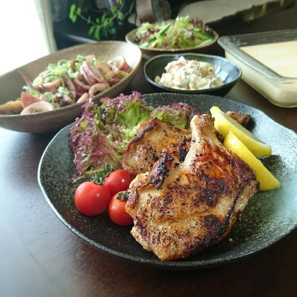 祝誕生日♡骨付きビッグチキン|まりおさん