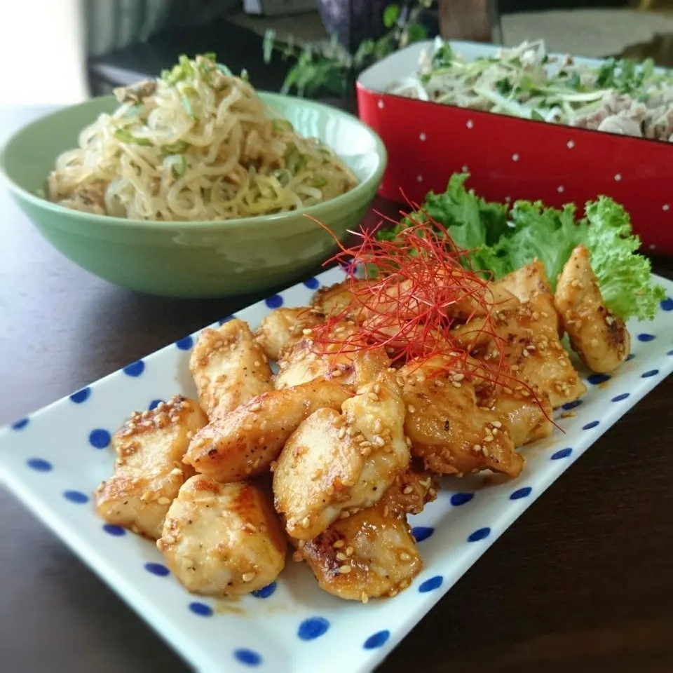 マヨ鶏みそ照りチキン|まりおさん