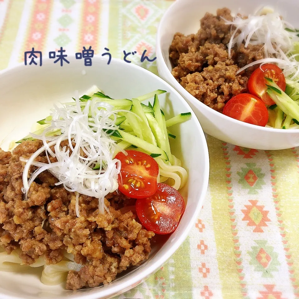 暑い日は、肉味噌うどん♪|なめ子さん