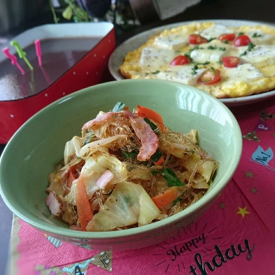 祝誕生日♡海藻麺やきそば|まりおさん