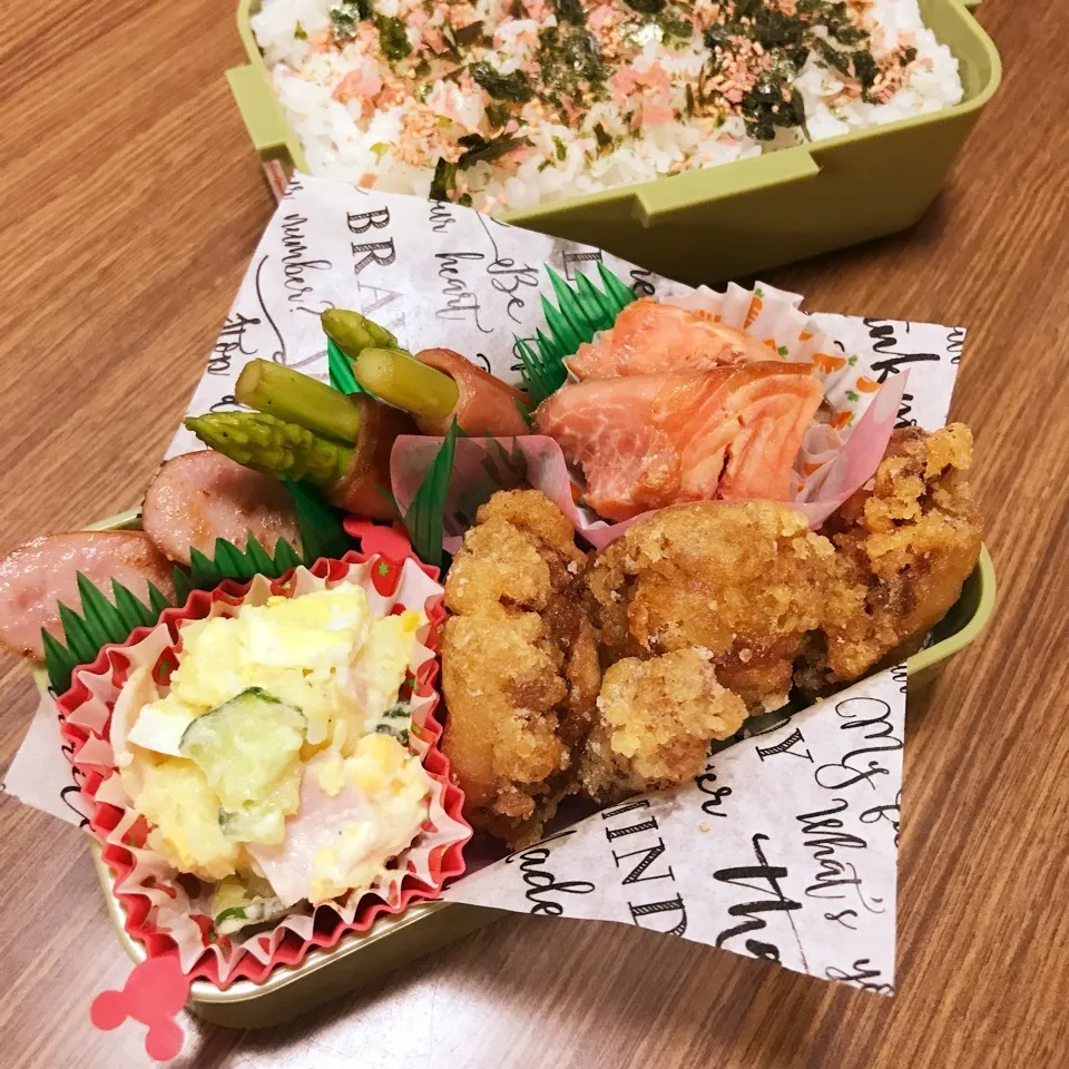 中3男子弁当♡鶏のから揚げ|utaさん