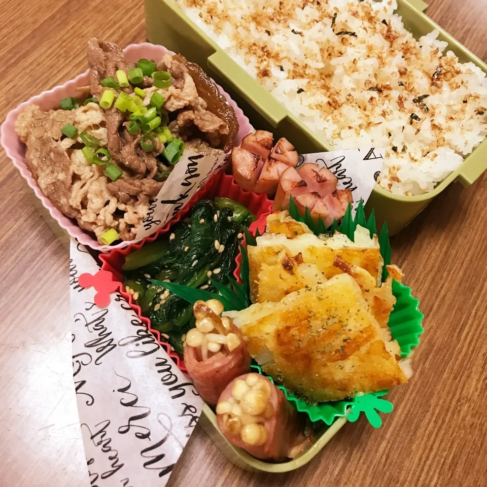 中3男子弁当♡牛すき煮|utaさん