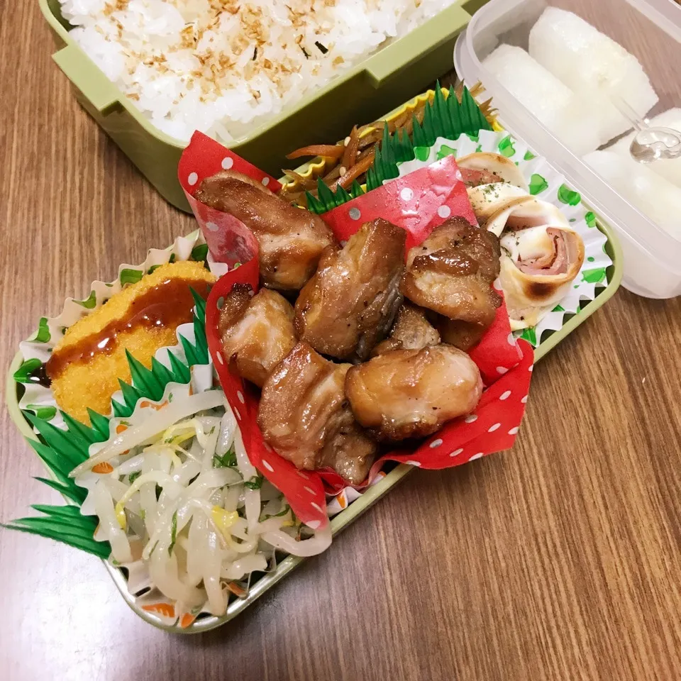 Snapdishの料理写真:中3男子弁当♡グリルチキン|utaさん