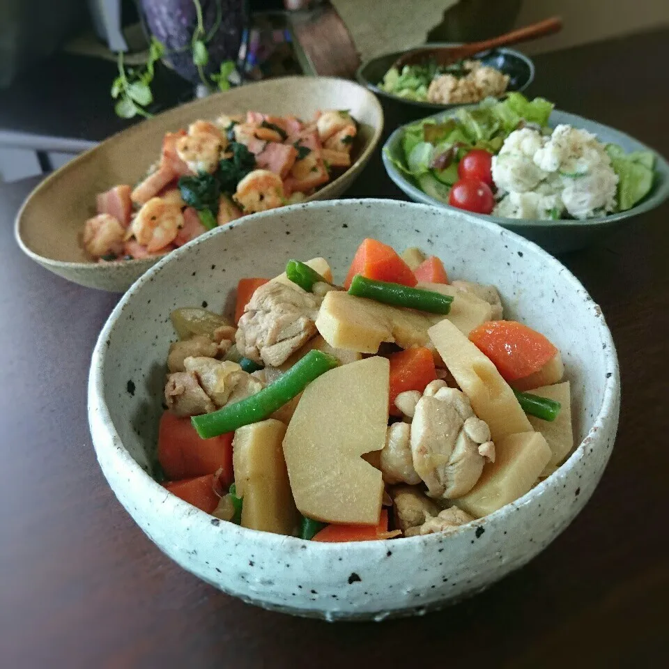 鶏と筍の肉じゃが風|まりおさん