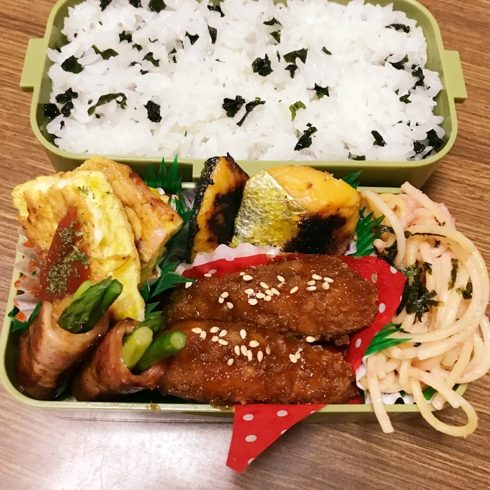 中3男子弁当♡ササミソースカツ|utaさん