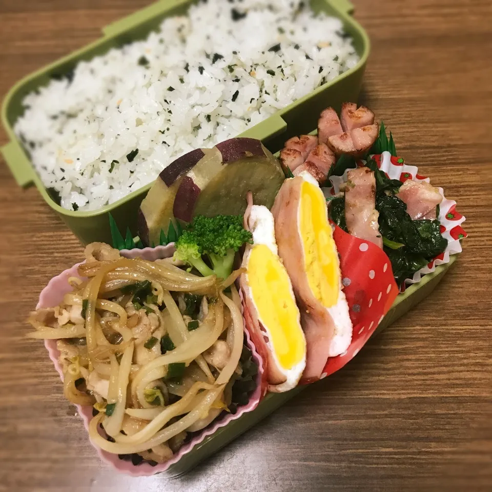 中3男子弁当♡豚バラもやし⚽️🇯🇵✨|utaさん