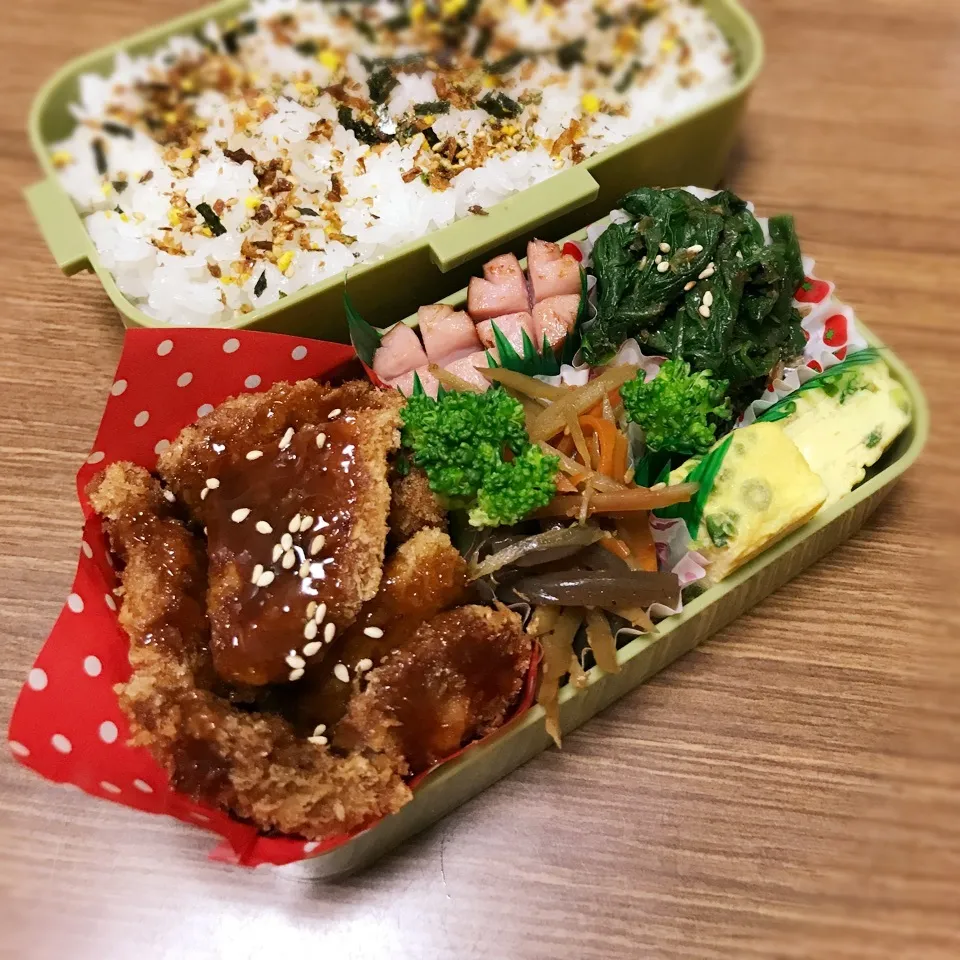 中3男子弁当♡ヒレカツ|utaさん