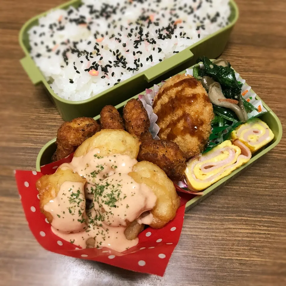 中3男子弁当♡ポップコーンシュリンプ|utaさん