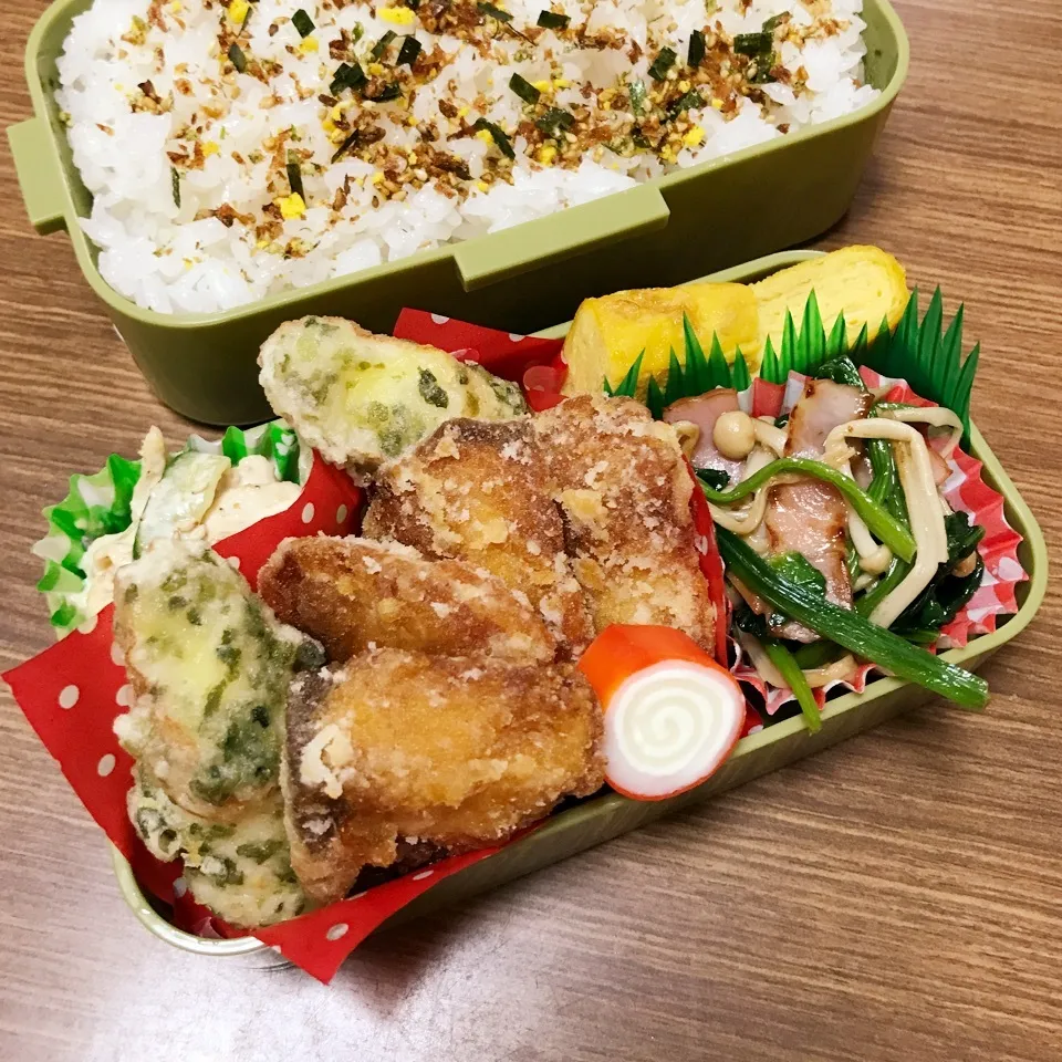 中3男子弁当♡鰤の竜田揚げ|utaさん