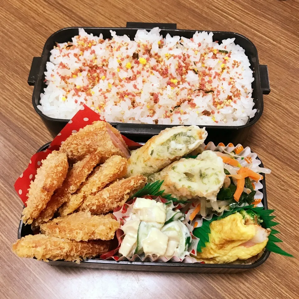 中3男子弁当♡ハムカツ|utaさん