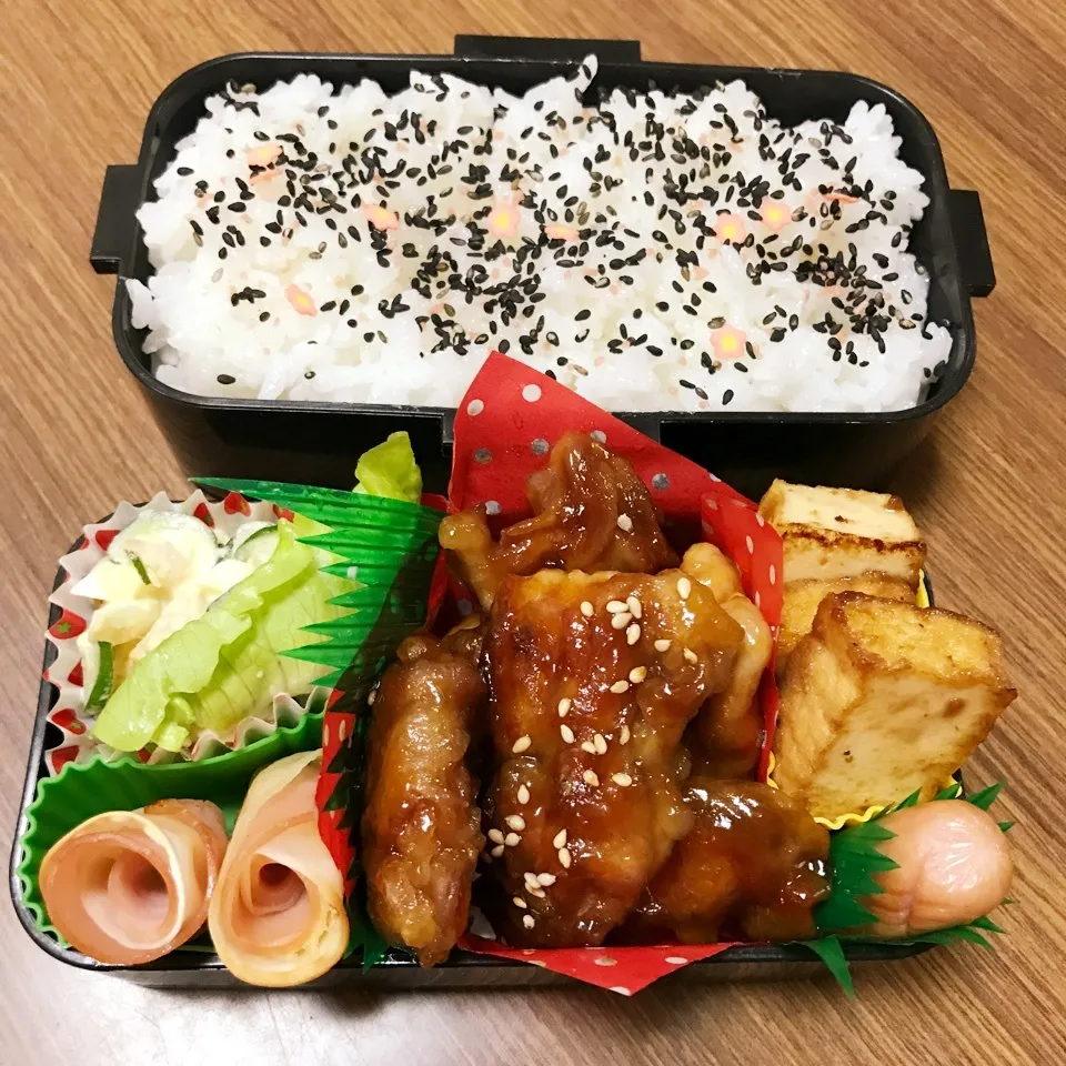 中2男子弁当♡カリカリ甘辛豚|utaさん