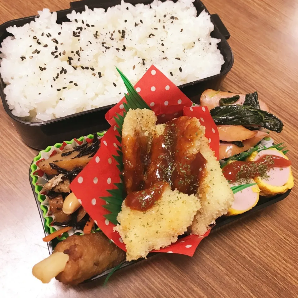 中2男子弁当♡チキンカツレツ|utaさん