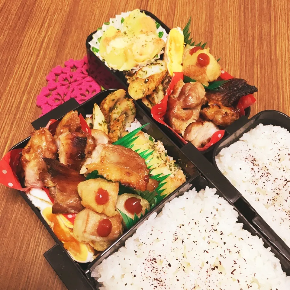 Snapdishの料理写真:中2 & 高3男子弁当♡288|utaさん