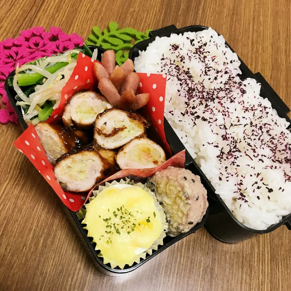 Snapdishの料理写真:中2男子弁当♡|utaさん