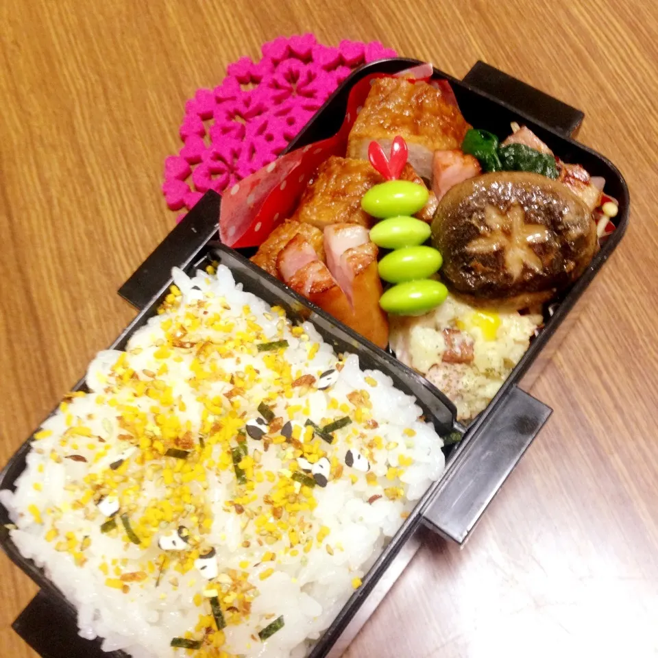 Snapdishの料理写真:中1 男子弁当♡|utaさん