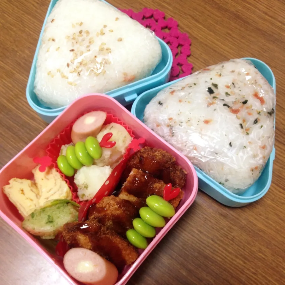 Snapdishの料理写真:中1 男子部活弁当♡|utaさん