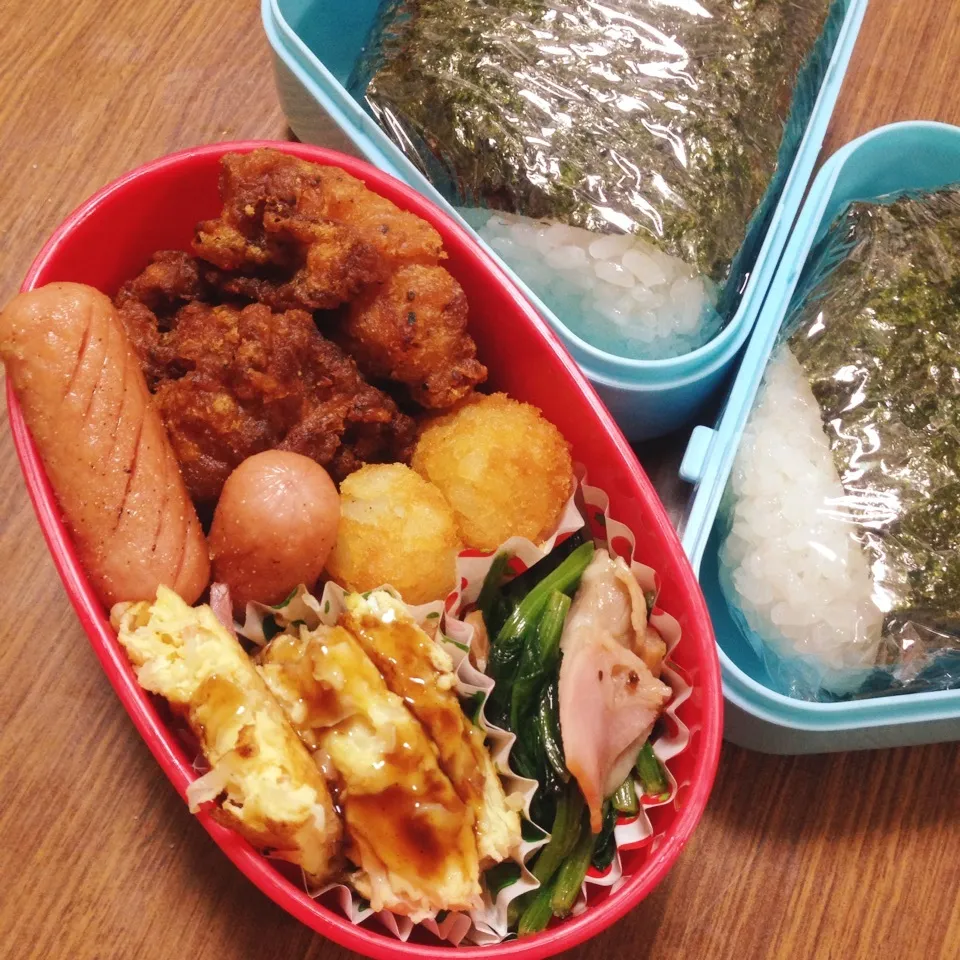 Snapdishの料理写真:中1男子弁当♡|utaさん