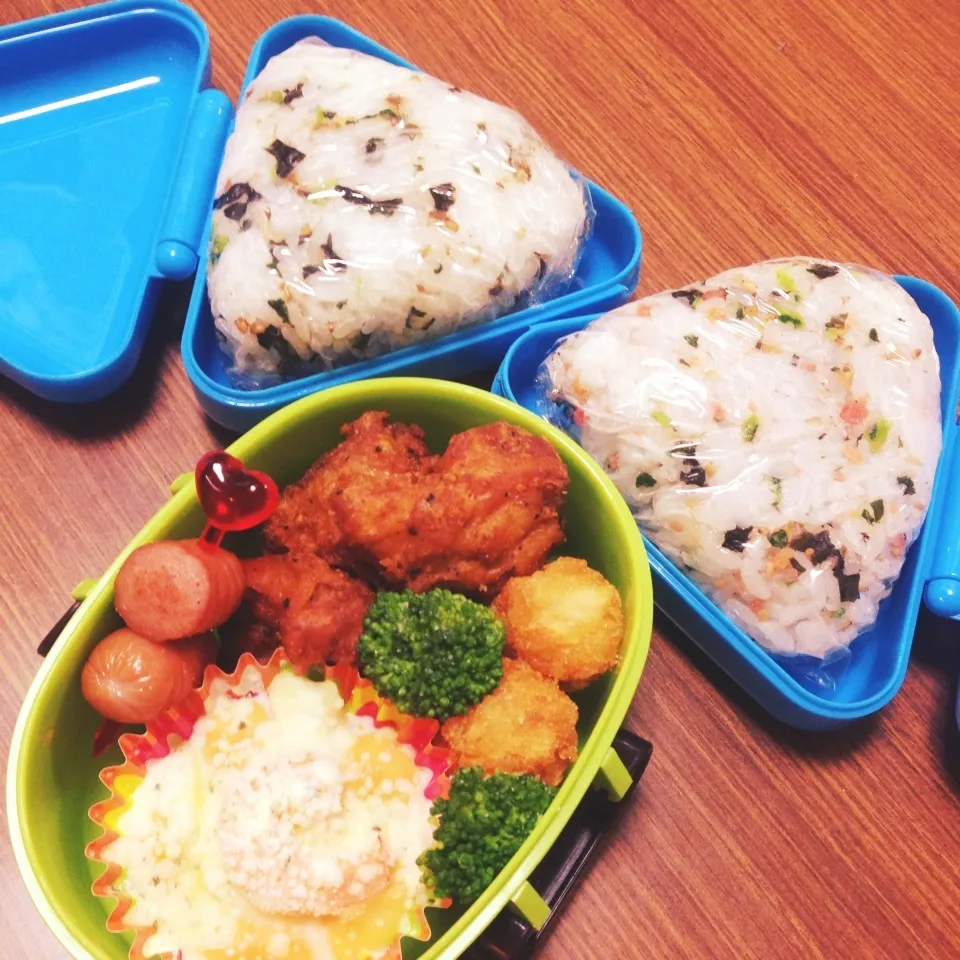 Snapdishの料理写真:チビ練試弁当♡|utaさん