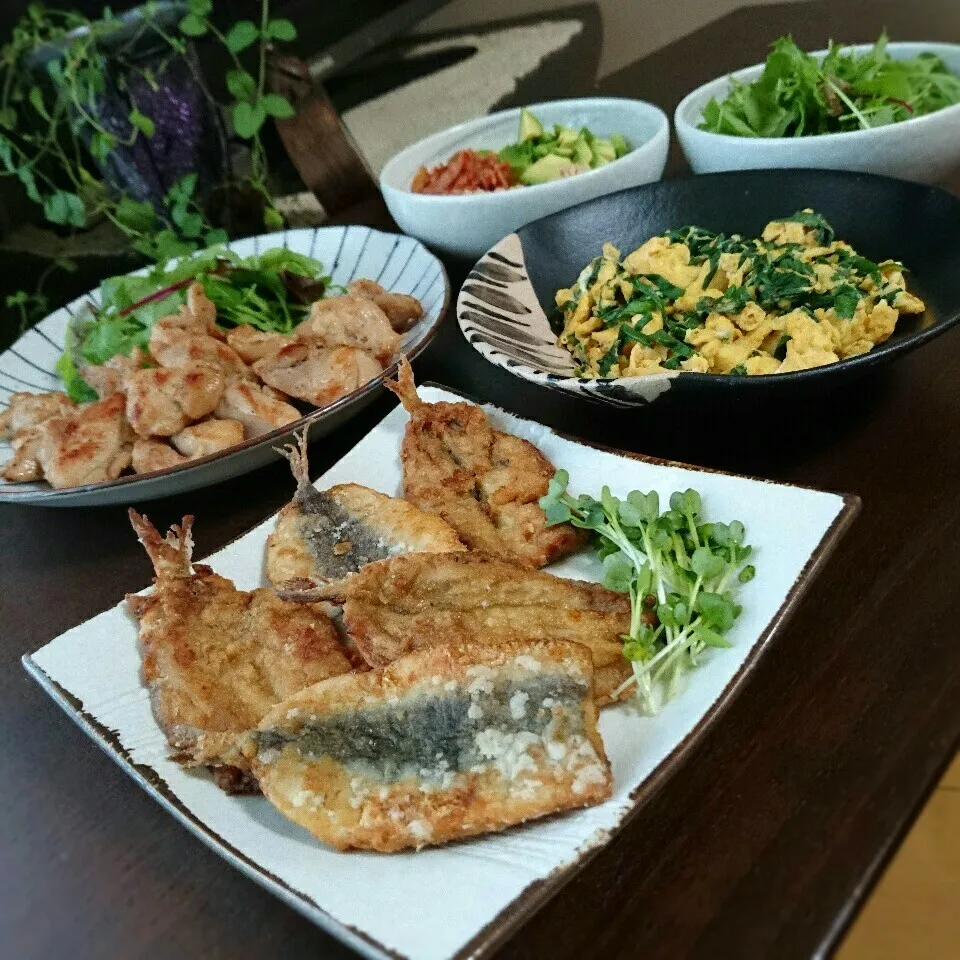 鰯のにんにくカレーマヨ唐揚げ|まりおさん