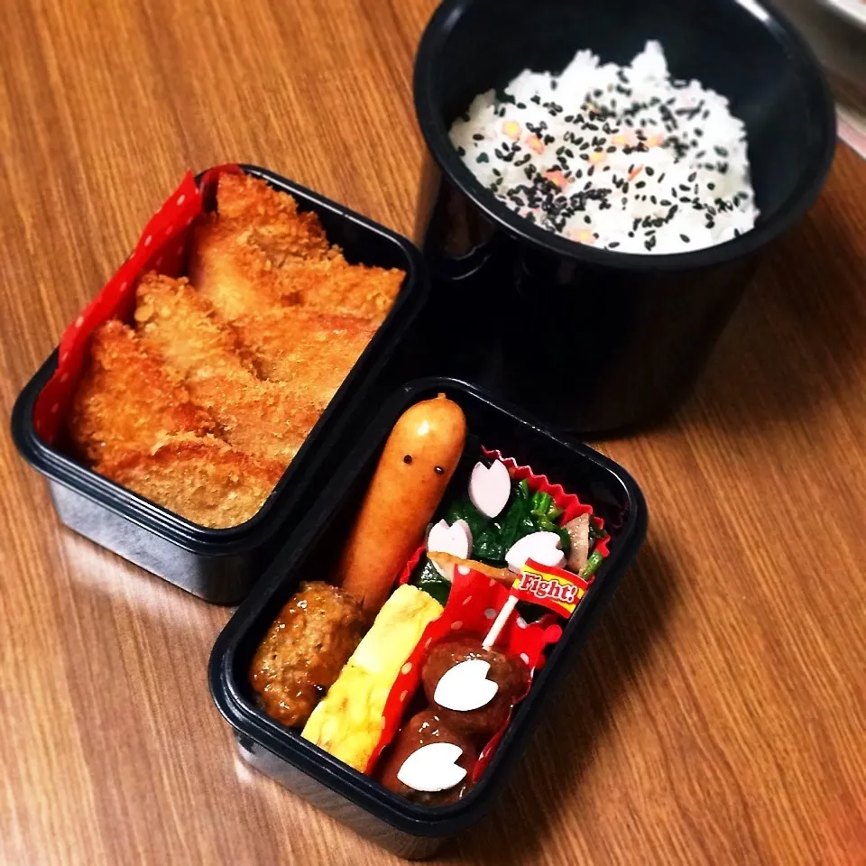 Snapdishの料理写真:サクラサク♡合格弁当♡|utaさん