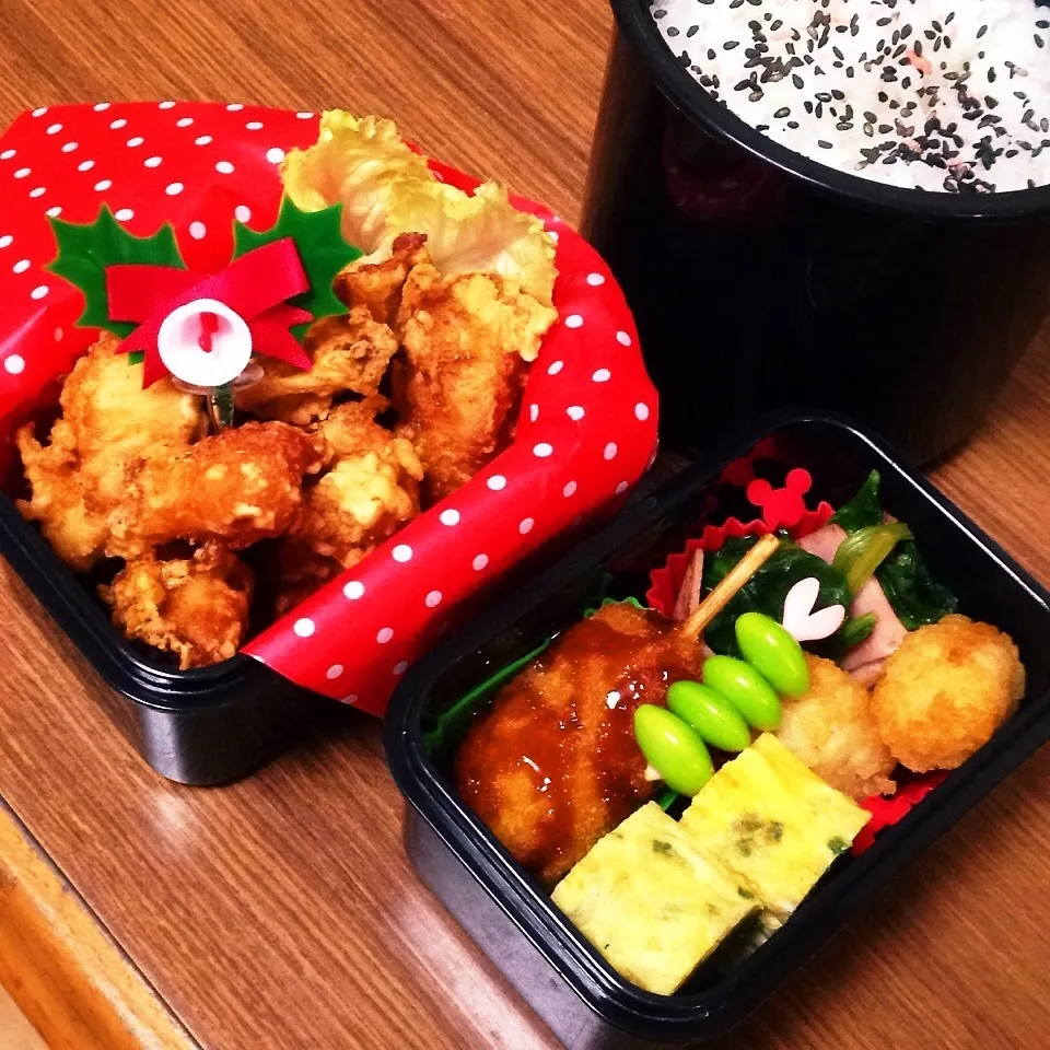 Snapdishの料理写真:男子中学生弁当♡|utaさん