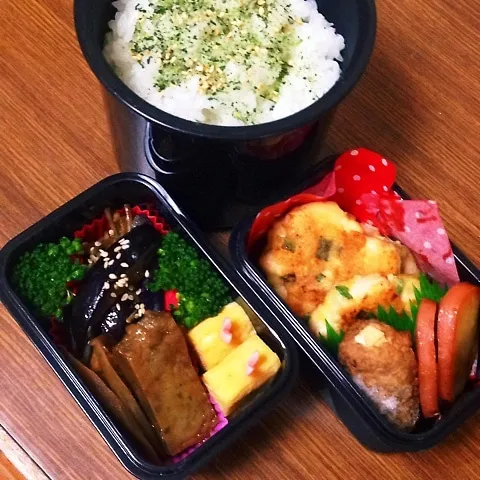 Snapdishの料理写真:男子中学生弁当♡|utaさん