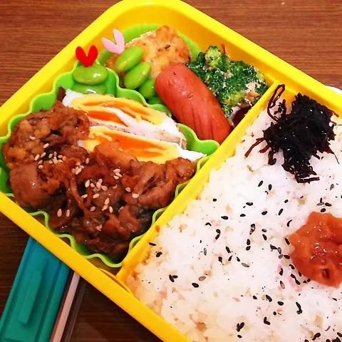 Snapdishの料理写真:男子中学生弁当♡|utaさん