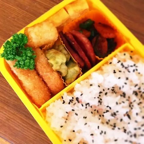 Snapdishの料理写真:男子中学生弁当♡|utaさん