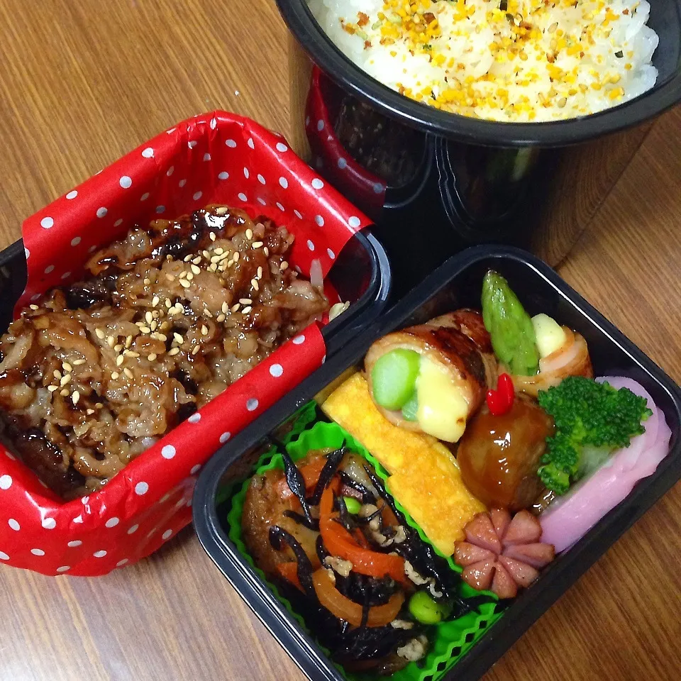 Snapdishの料理写真:男子中学生弁当♡|utaさん