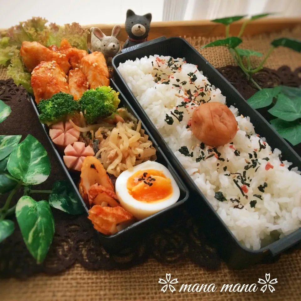 木曜日のお弁当～前期終了です(^^)/|まなまな♡さん