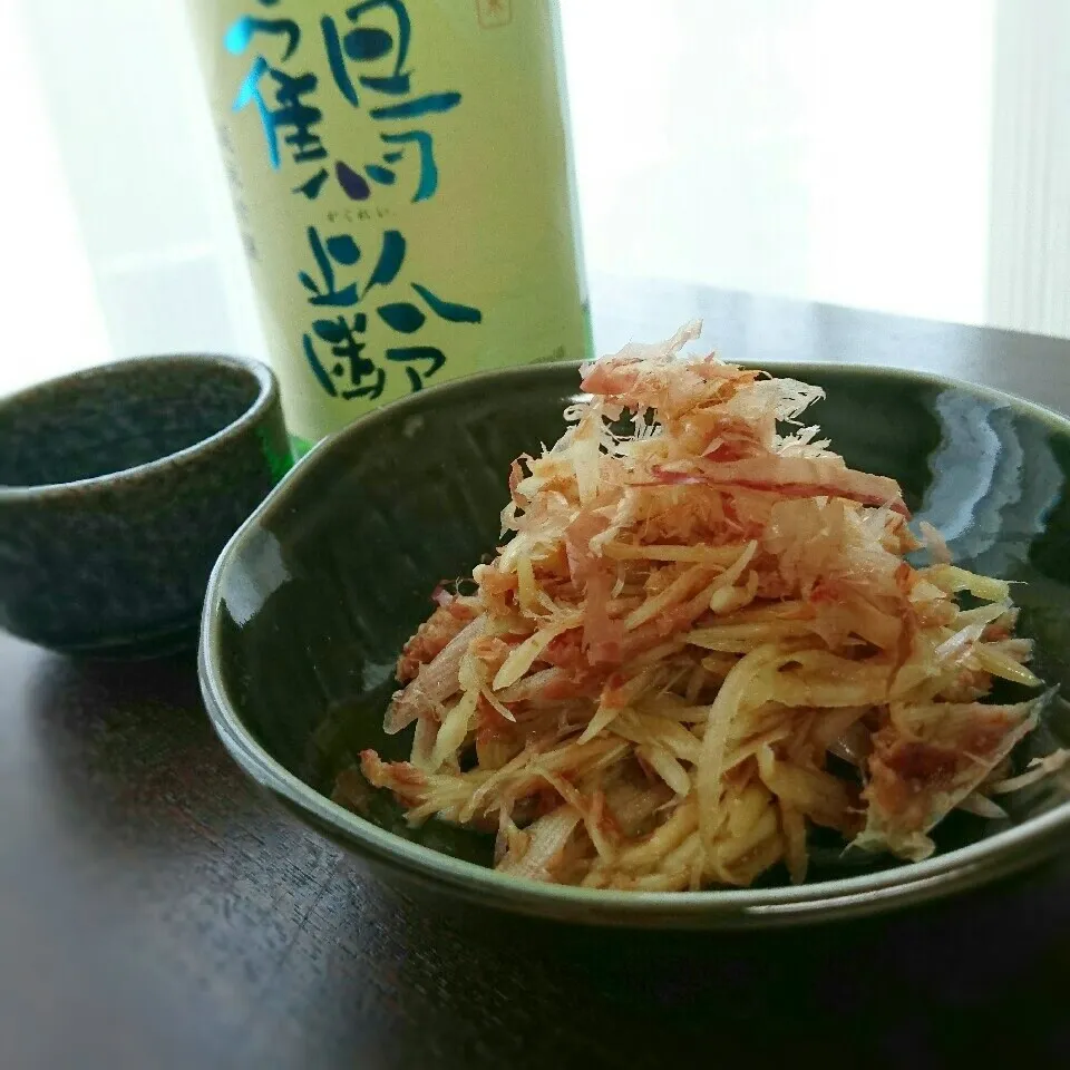 みょうがの味噌醤油おかか和え|まりおさん