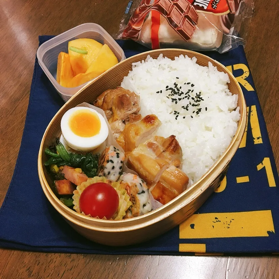 Snapdishの料理写真:高1 次男弁当|あっつさん