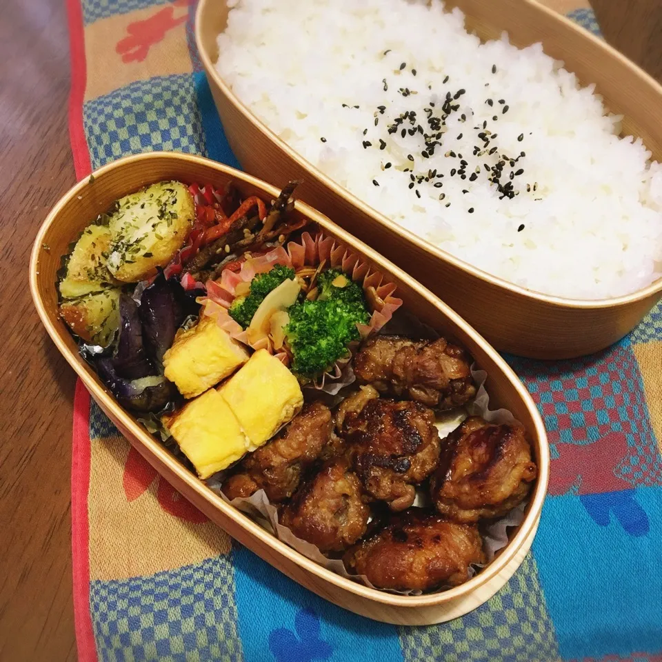 Snapdishの料理写真:高3男子弁当|あっつさん