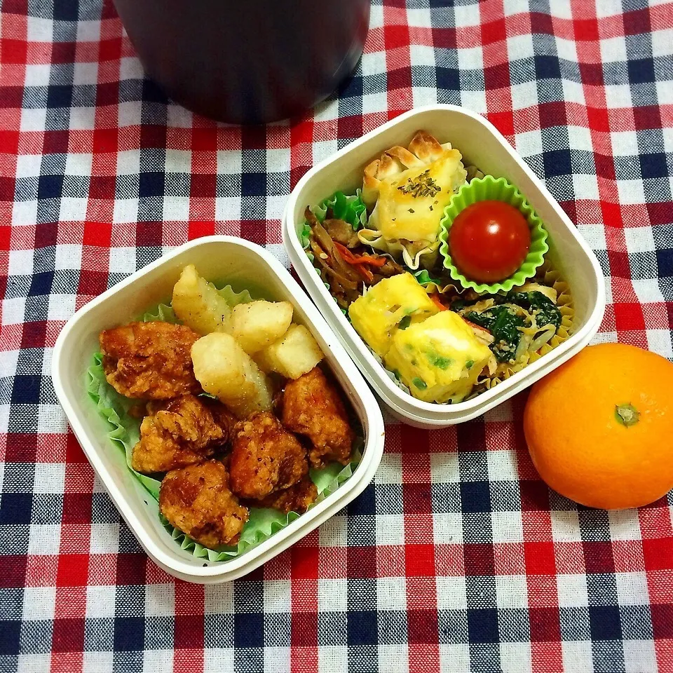 Snapdishの料理写真:高2男子弁当|あっつさん