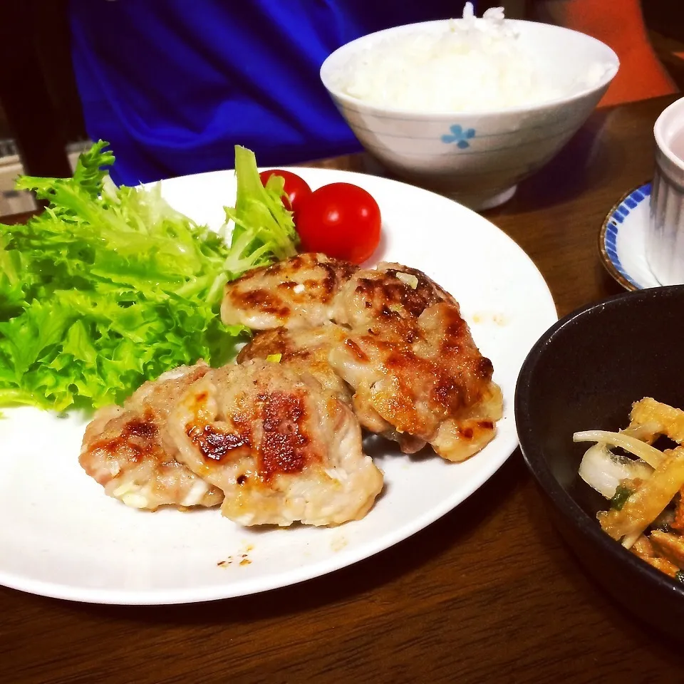 Snapdishの料理写真:豚肉のにんにく味噌焼き|あっつさん