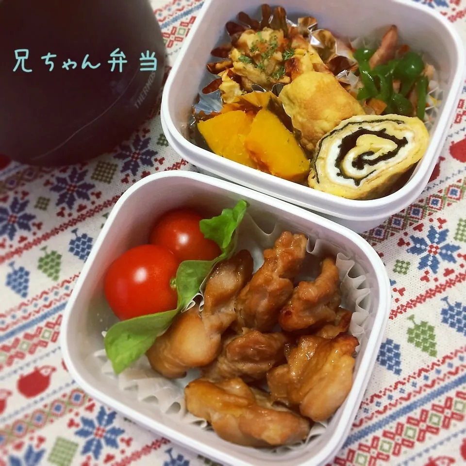 Snapdishの料理写真:男子高校生弁当|あっつさん