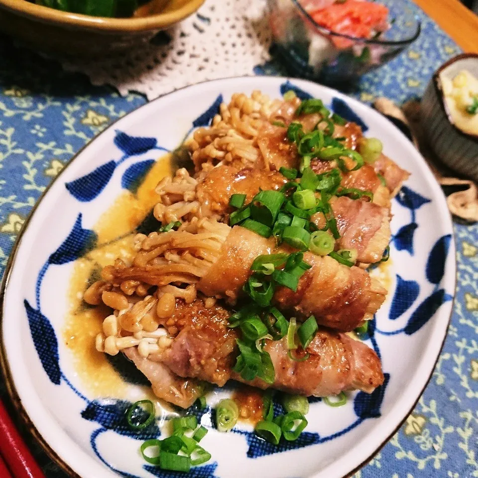 肉巻きえのきの胡麻味噌照り焼き♪|とまと🍅さん