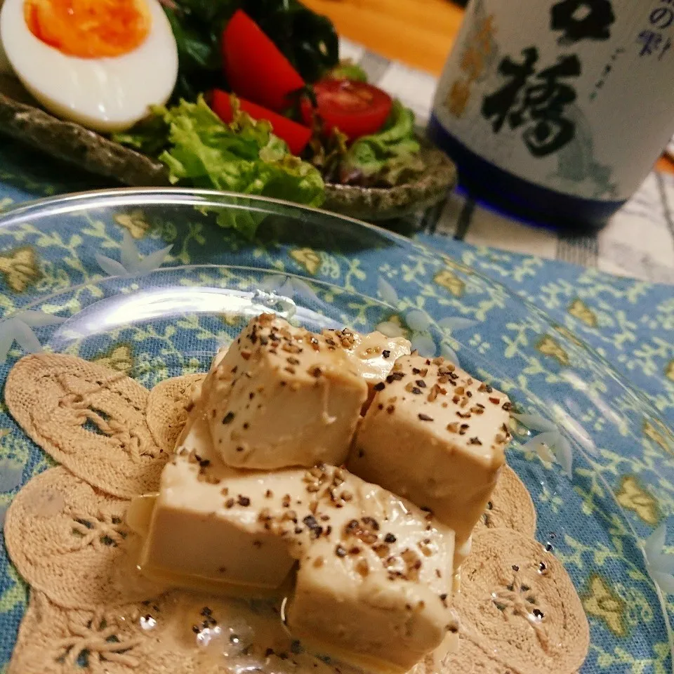 美根子さんのクリームチーズの麺つゆ漬け🍶🍷|とまと🍅さん