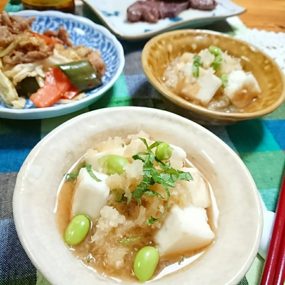 Snapdishの料理写真:容子さんのハンペンと枝豆のおろし和え(’-’*)♪|とまと🍅さん